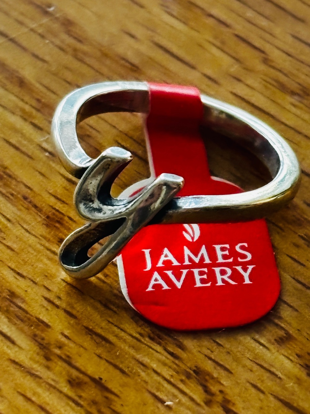 New James Avery Sterling Y initial ring.